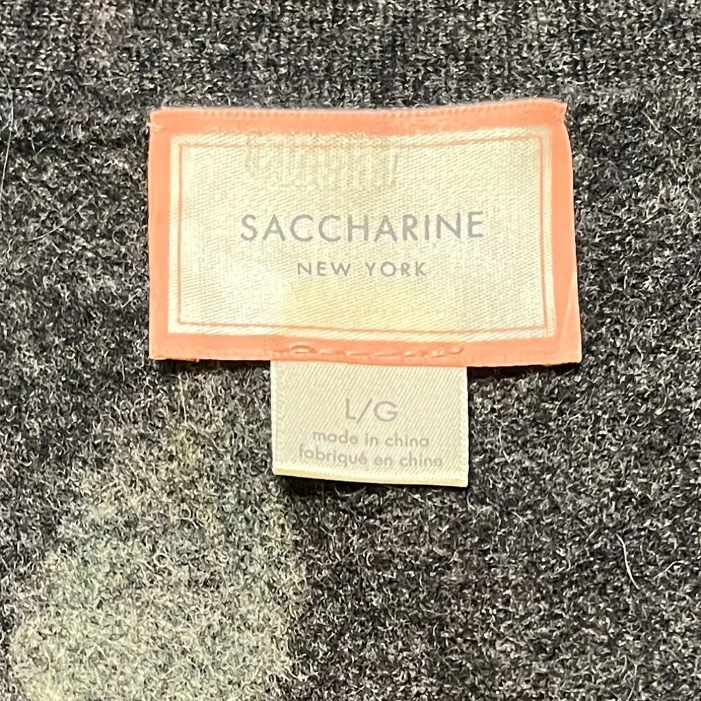 Felted Floral design Cardi by Saccharine of New York size L - Picture 6 of 11